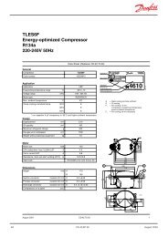 TLES6F Energy-optimized Compressor R134a 220-240V 50Hz - North