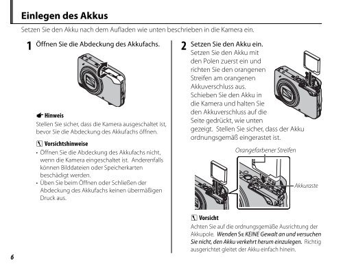 Handbuch FINEPIX JZ300 - Digitalkameras
