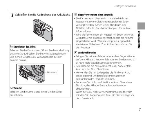 Handbuch FINEPIX JZ300 - Digitalkameras