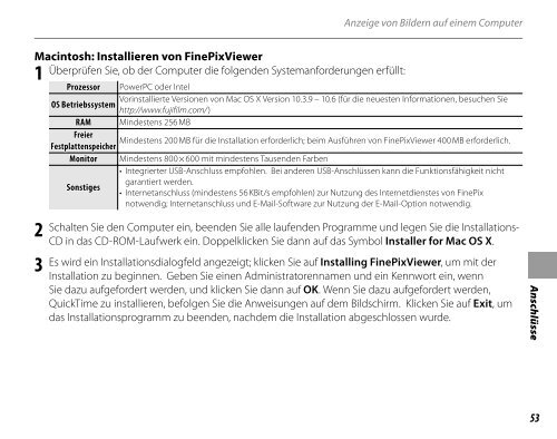 Handbuch FINEPIX JZ300 - Digitalkameras