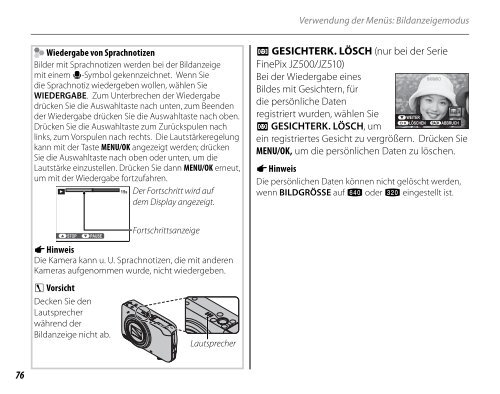 Handbuch FINEPIX JZ300 - Digitalkameras