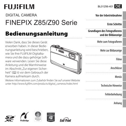 Handbuch FINEPIX Z90