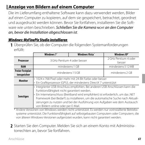 Handbuch FINEPIX Z90