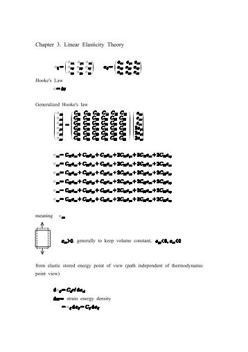 Chapter 3. Linear Elasticity Theory