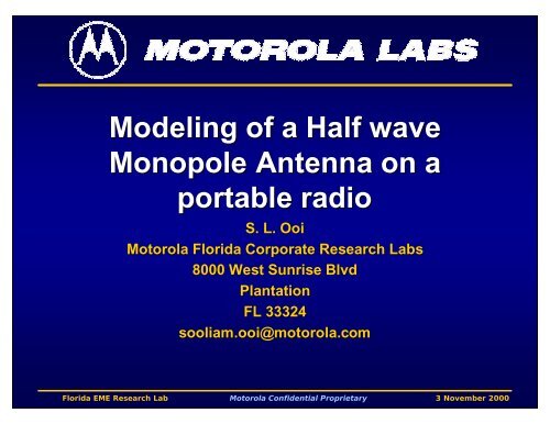 Modeling of a Half-wave Monopole Antenna - Educypedia
