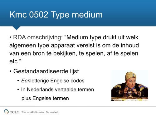 Type inhoud, medium en drager in het GGC - OCLC