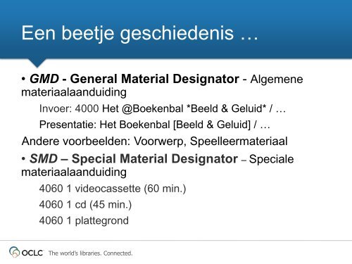 Type inhoud, medium en drager in het GGC - OCLC