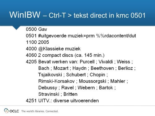 Type inhoud, medium en drager in het GGC - OCLC