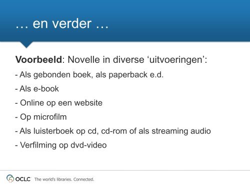 Type inhoud, medium en drager in het GGC - OCLC