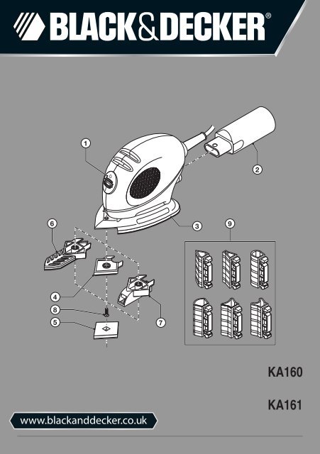 Buy A Black & Decker KA150K Spare part or Replacement part for Your Orbital  Sanders and Fix Your Machine Today