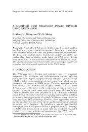 a modified uwb wilkinson power divider using delta stub b. - PIER