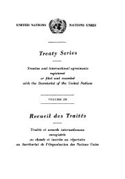 Treaty Series Recueil des Traites - United Nations Treaty Collection