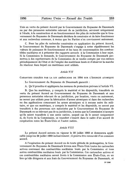 Treaty Series Recueil des Traites - United Nations Treaty Collection