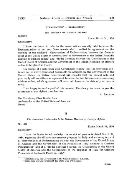 Treaty Series Recueil des Traites - United Nations Treaty Collection