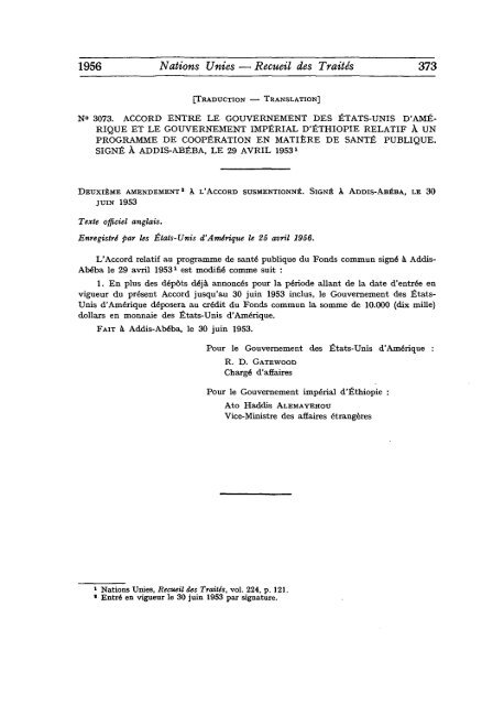 Treaty Series Recueil des Traites - United Nations Treaty Collection