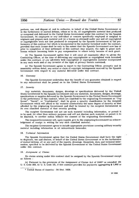 Treaty Series Recueil des Traites - United Nations Treaty Collection