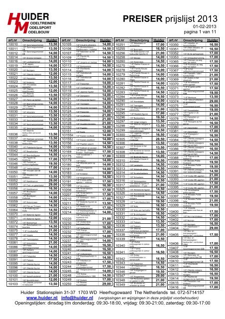 Preiser-HUIDER 2013