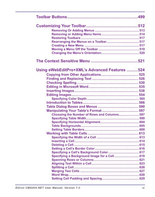 Ektron CMS400.NET User Manual