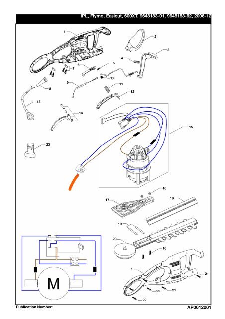 IPL, Flymo, Easicut, 600 XT, 964818301, 964818362, 2006-12 ...