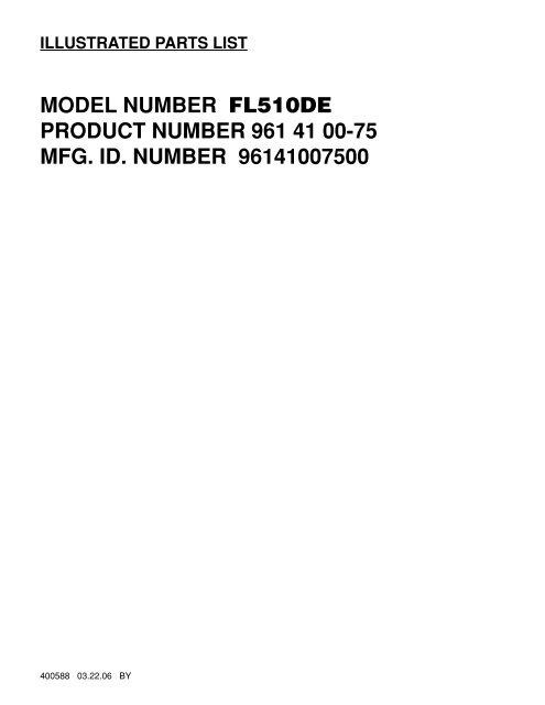 IPL, Flymo, FL510 DE, 96141007500, 2006-03, Lawn Mower