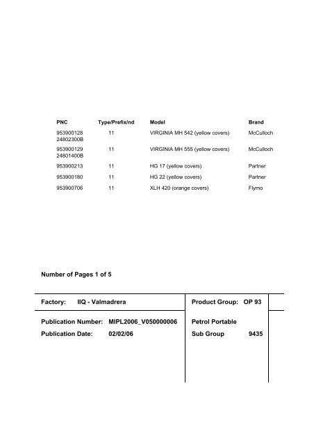 IPL, Flymo, XLH420, 953900706, Prefix 11, 2006-01, Hedge Trimmer