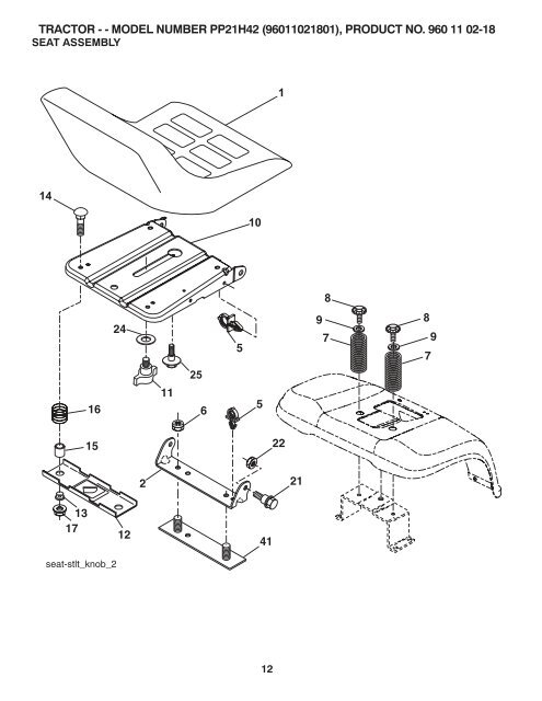 IPL, Poulan Pro, PP21H42, 96011021801, 2008-02, Tractor