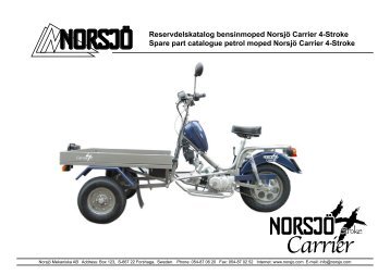 Norsjö Carrier 4 stroke reservedele - Scootergrisen