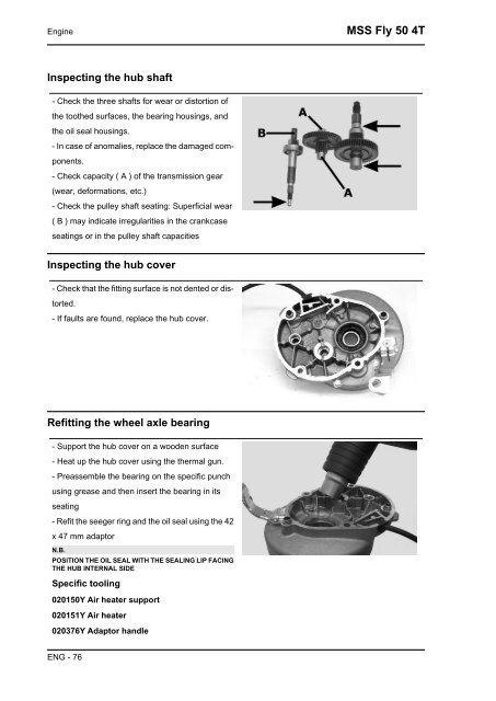 Piaggio Fly 4T servicemanual - Scootergrisen