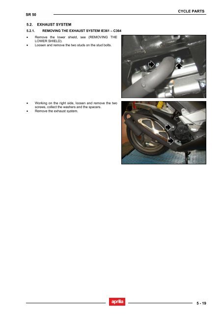 Aprilia SR 50 servicemanual - Scootergrisen