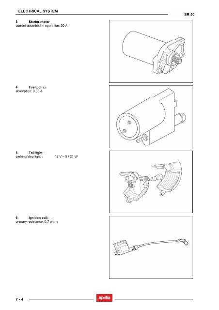 Aprilia SR 50 servicemanual - Scootergrisen