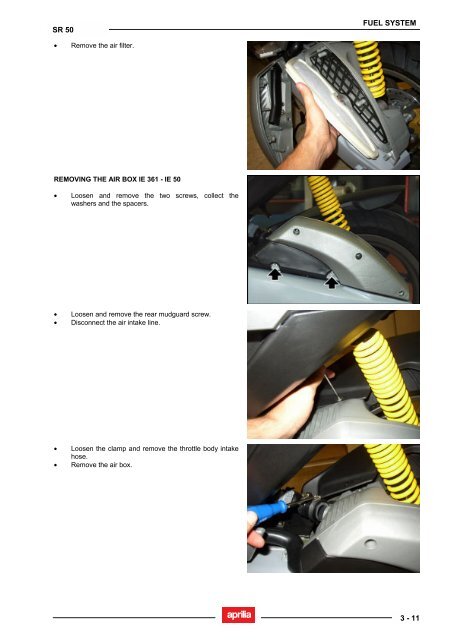 Aprilia SR 50 servicemanual - Scootergrisen