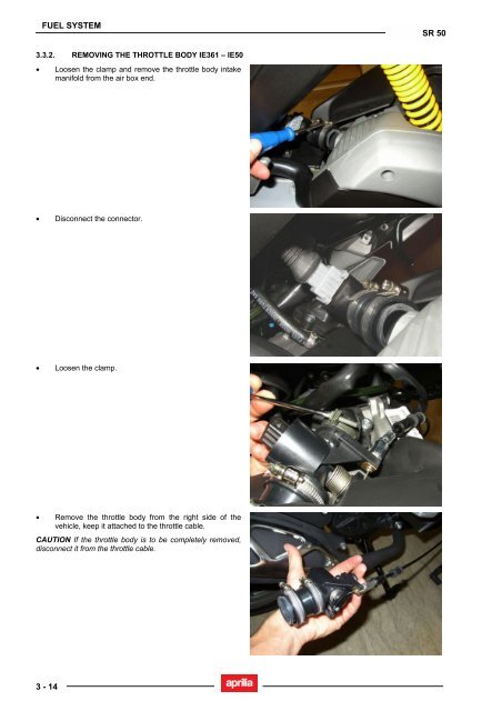 Aprilia SR 50 servicemanual - Scootergrisen