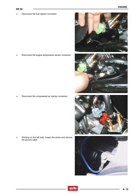 Aprilia SR 50 servicemanual - Scootergrisen