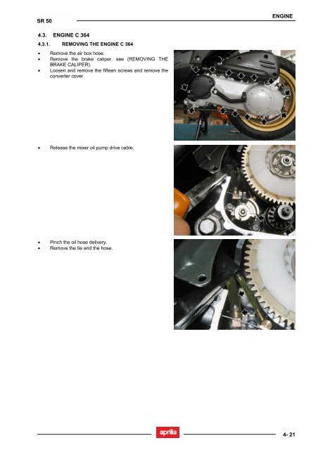 Aprilia SR 50 servicemanual - Scootergrisen