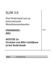 Vertalen van RDA richtlijnen in het Nederlands - OCLC