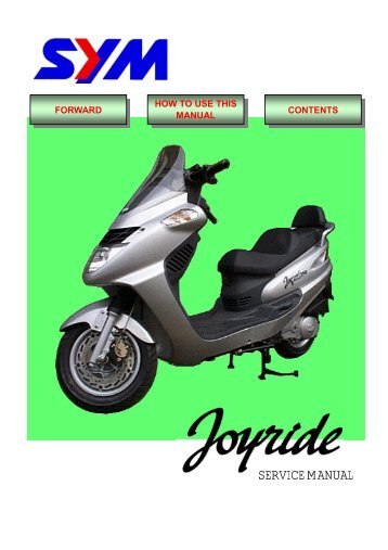 Sym jet euro x service manual Sym jet euro x service manual