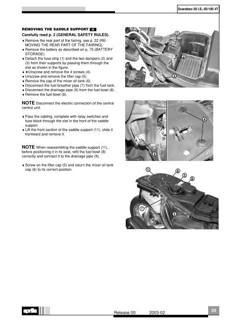 Aprilia Scarabeo 4T servicemanual - Scootergrisen