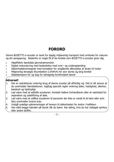 busettoecc800_brugermanual.pdf B 2836 KB - Scootergrisen