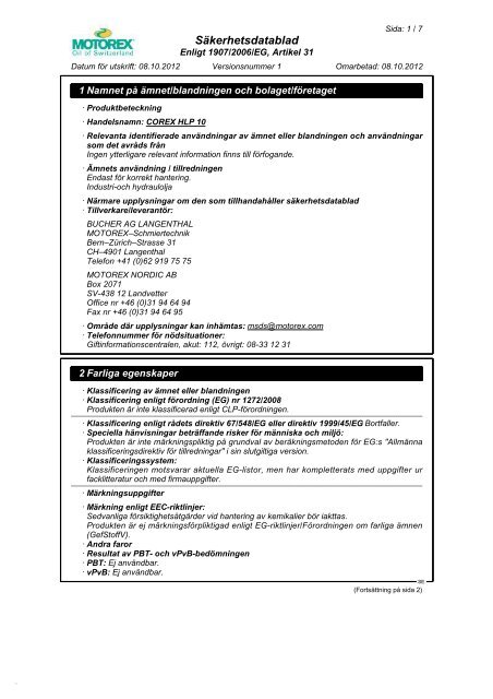 via color säkerhetsdatablad via color säkerhetsdatablad