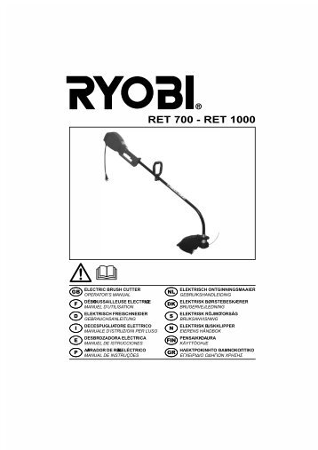 RET 700 - RET 1000 - Ryobi