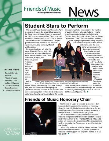 Friends of Music - George Mason University School of Music