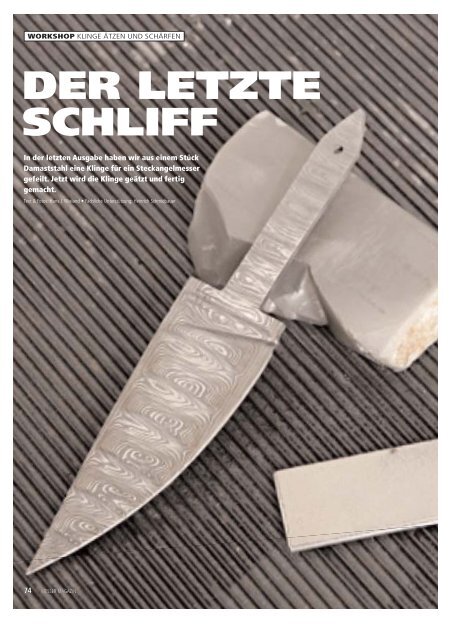 DER LETZTE SCHLIFF - Angele