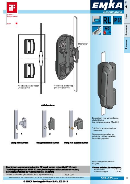 ECHO-2013 Afsluittechniek met systeem - NL EMKA Beschlagteile ...