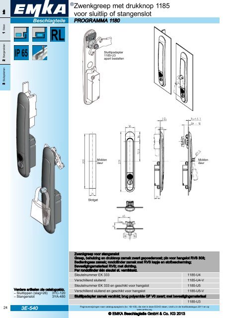 ECHO-2013 Afsluittechniek met systeem - NL EMKA Beschlagteile ...