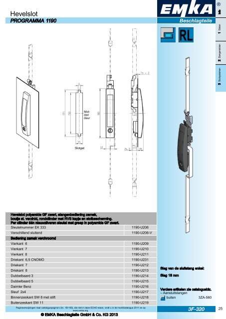 ECHO-2013 Afsluittechniek met systeem - NL EMKA Beschlagteile ...