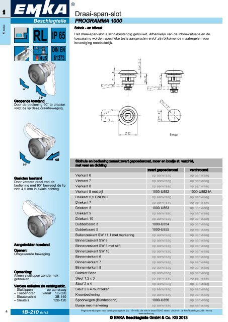 ECHO-2013 Afsluittechniek met systeem - NL EMKA Beschlagteile ...