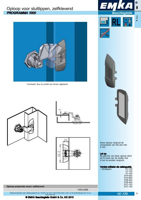 ECHO-2013 Afsluittechniek met systeem - NL EMKA Beschlagteile ...