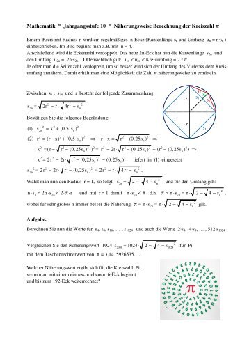 M10-Kreiszahl Pi- Berechnung