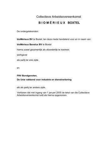 bioMérieux Boxtel - docs.szw.nl