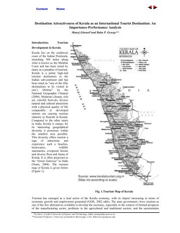 Destination Attractiveness of Kerala as an International Tourist ...